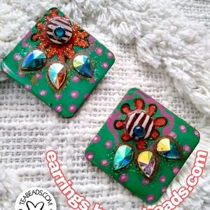 Gumdrop colored Earrings